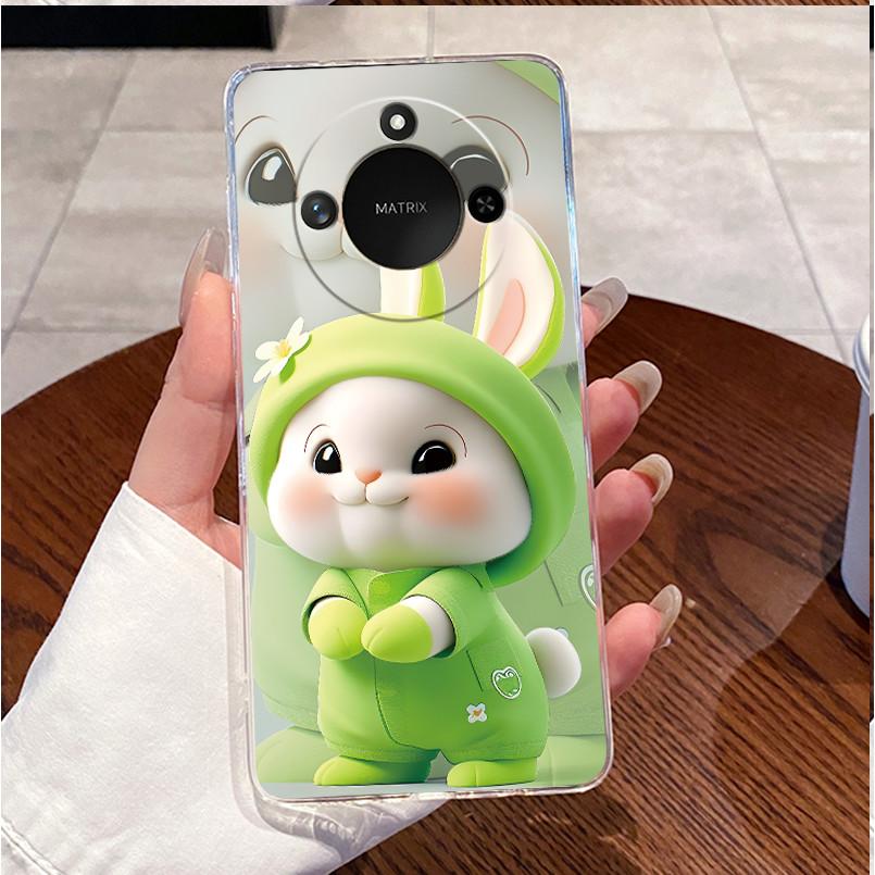 For Honor X9C Smart 5G Casing Clear Luxury Cute Love Rabbit Funny Cool TPU Soft Silicone Phone Case HonorX9C Smart 5G Back Cover