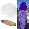Set of 20 Silicone Surfboard Traction Pads, Paddleboard Non-Slip Mats with Honeycomb Holes, Deck Pads for Surfboards, Shortboards, and Longboards