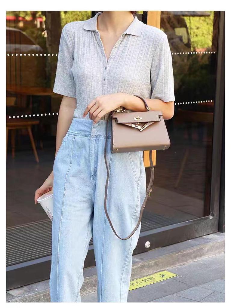 2025 Bolso Kelly Mini: Bolso de Hombro y Cruzado de Verano para Mujer de Segunda Generación para Trabajadoras de Oficina