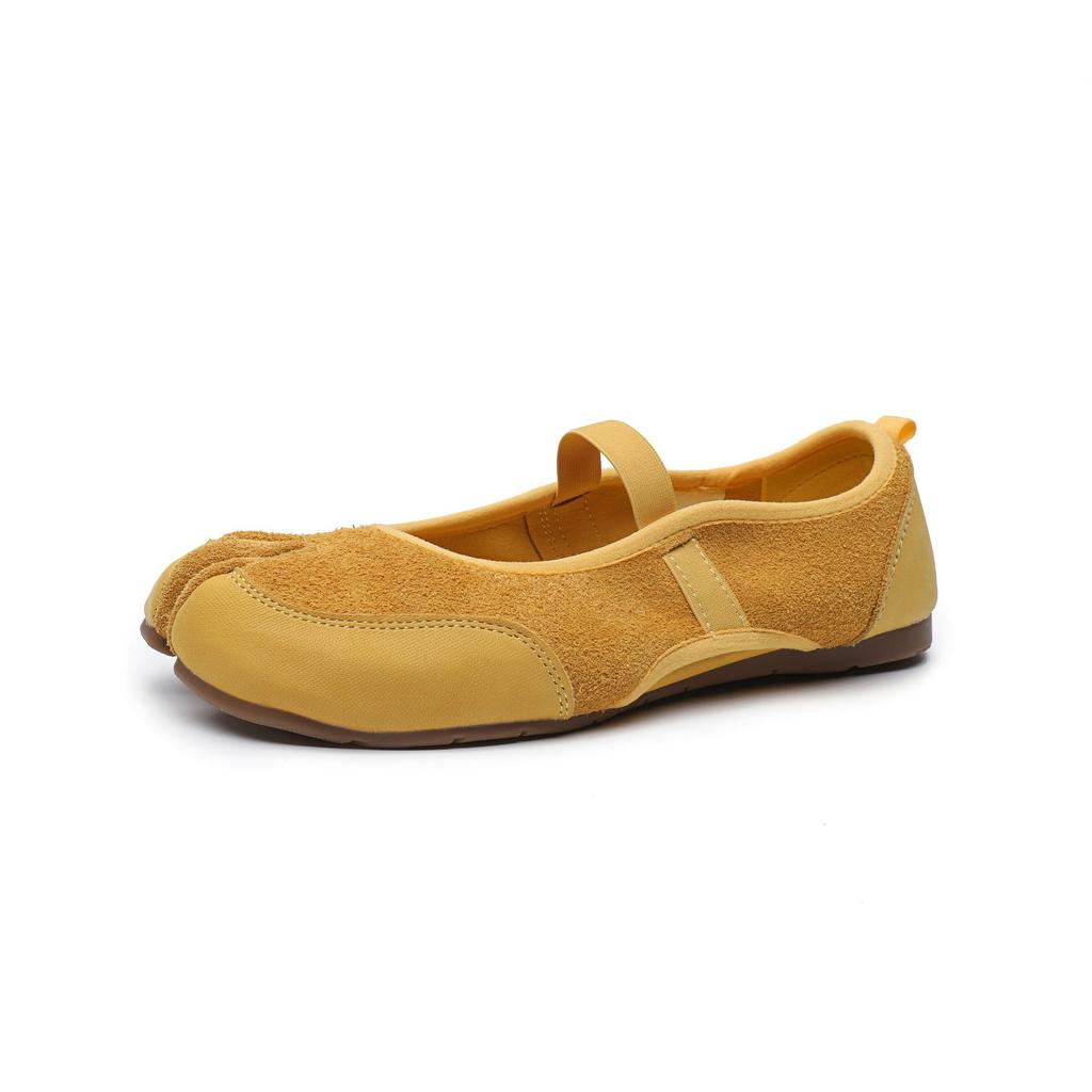 Módní boty Tabi s křížovým páskem, duté, ploché, dámské Mary Jane boty, nazouvací, s dělenou špičkou, baleríny, tenisky, venkovní vycházkové tenisky