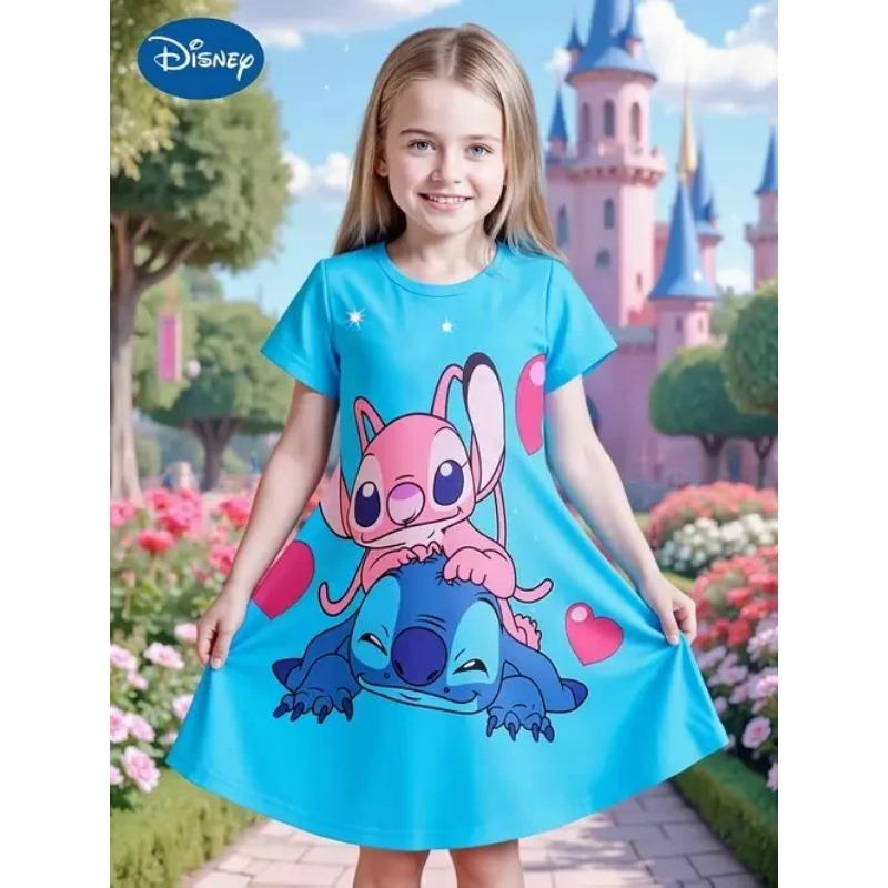 Popolare Miniso Estivo Bambina Nuova Moda Vestito Ragazza Comodo Casa Esterno Cartone Animato Carino Vestito Stampa 3D