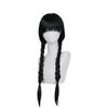 Long Black Cosplay Wig With Straight Hair For Women 65-70cm Length