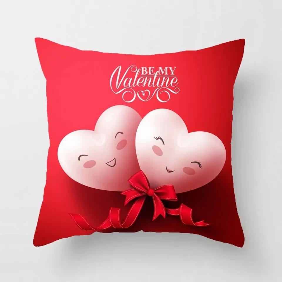 Office Sofa Cushion Cover Valentine's Day Confession Creative Love Pattern Pillowcase Luxury Home Decoration Cushion Cover
