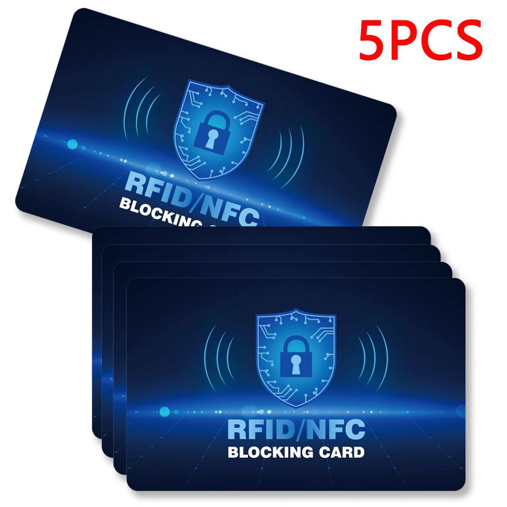 RFID-блокирующая карта, Одна карта защищает весь кошелек, Защита для бесконтактных банковских дебетовых и кредитных карт NFC, Защитная карта-блокиратор для ID и банкомата
