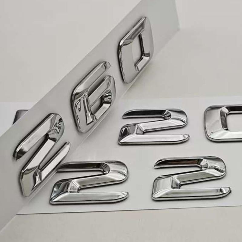 3D ABS Car Sticker Logo B180 B200 B260 Rear Trunk Letters Badge Emblem For Mercedes Benz B Class B200 B220 B260 Auto Accessories