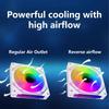 Advanced Cooling 120mm PWM PC Fan with ARGB Lighting, Infinitys Mirror for Desktops and Workstations