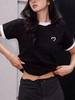 Summer new niche simple love design sweet wind versatile short-sleeved T-shirt women's casual wear color matching top