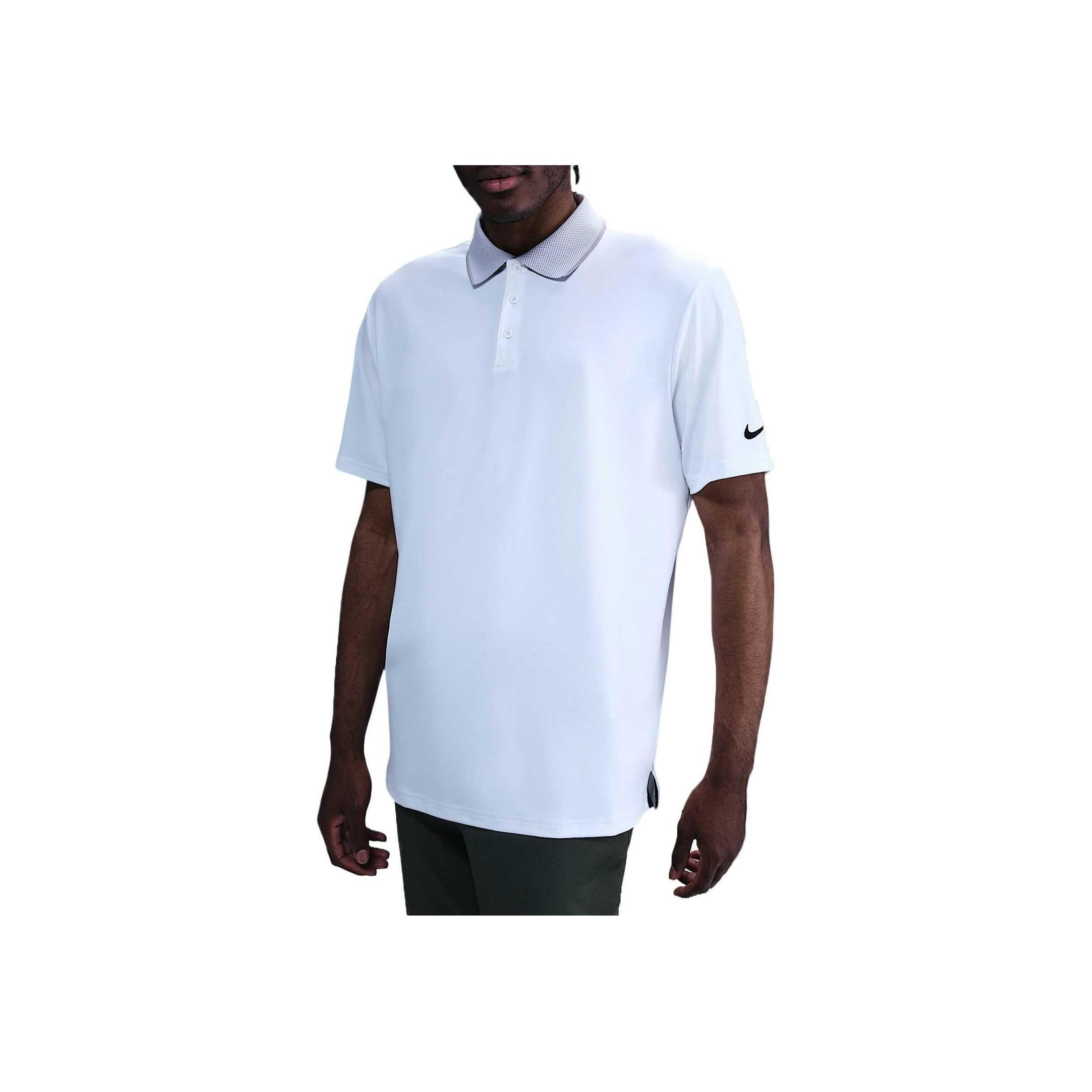 

Nike Dri-Fit SS25 Tour Comfortable Soft Versatile Trendy Solid Color Golf Shirt Men tops White IB1455-100 L