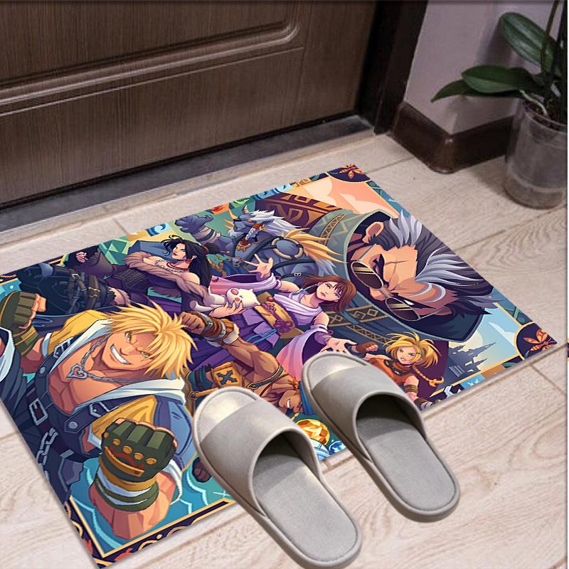 Final Fantasy Pattern Rug, Indoor/Outdoor Mat, for Picnic, Gameroom, Bedroom, Office, Living Room, Home Decor Carpet, Birthday Gift