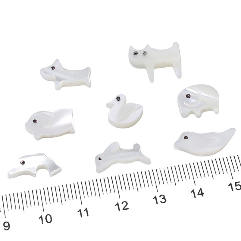 Natural Shells Cute Animal Charms For DIY Necklace Bracelet Earrings Jewelry Making