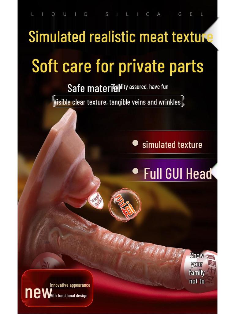 Long Love Realistic Silicone Dildo: Double Vibration, Automatic Thrusting & Withdrawal, Soft Flesh Feel Adult Sex Toy