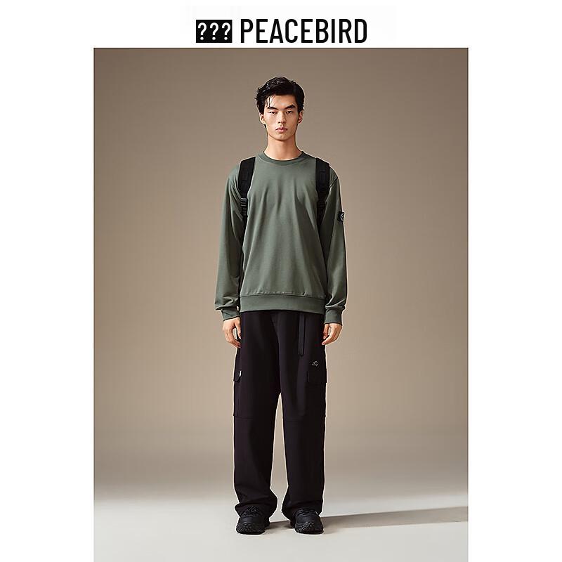 Peacebird Men's Winter Warm Round Neck Sweatshirt