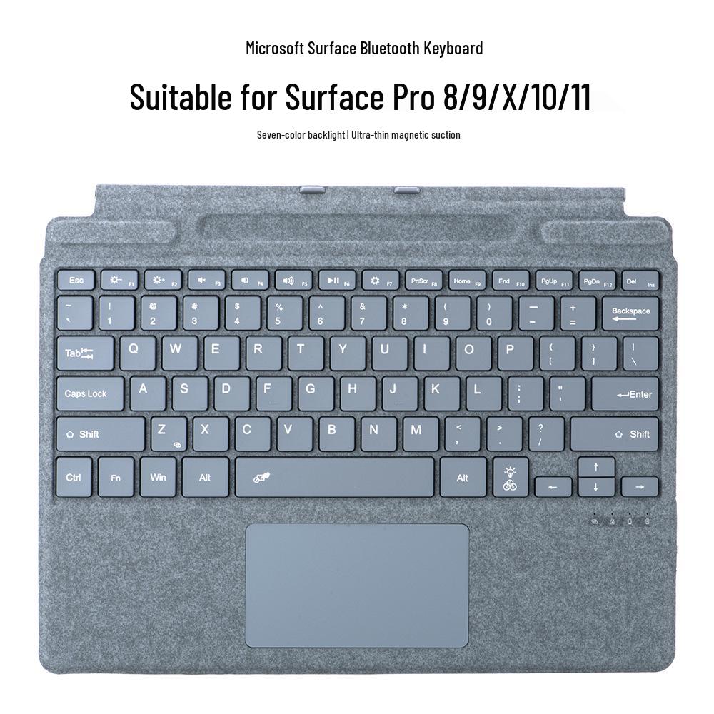 Wireless Magnetic Slim Keyboard Case for Microsoft Surface Pro Tablets