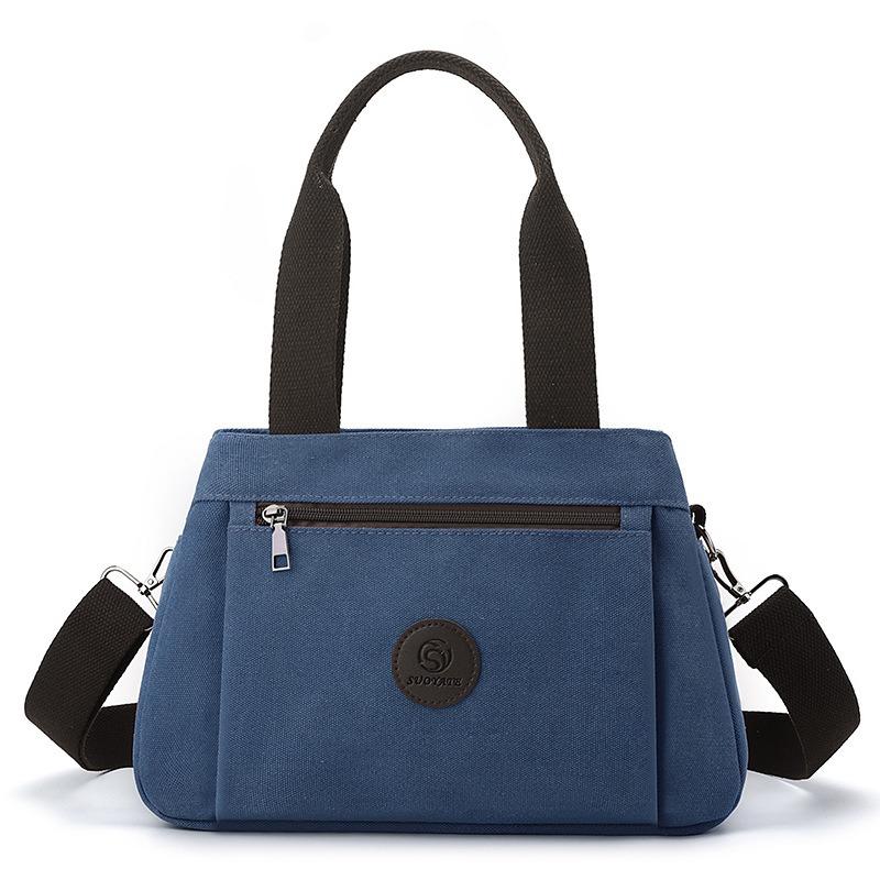 Label casual women's bag women's portable shoulder messenger bag women's commuting large-capacity multi-compartment women's bag