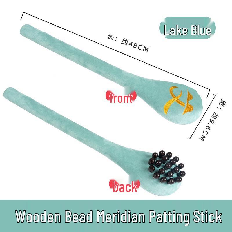 Eight Meridians Acupoint Wood Tapping Massage Stick for Neck, Waist, and Back.