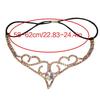 Bridal Shower Headdress Glittering Rhinestone Headband Girl Wedding Headpiece Crystal Charm Hairband Female Hair Jewelry  Silver