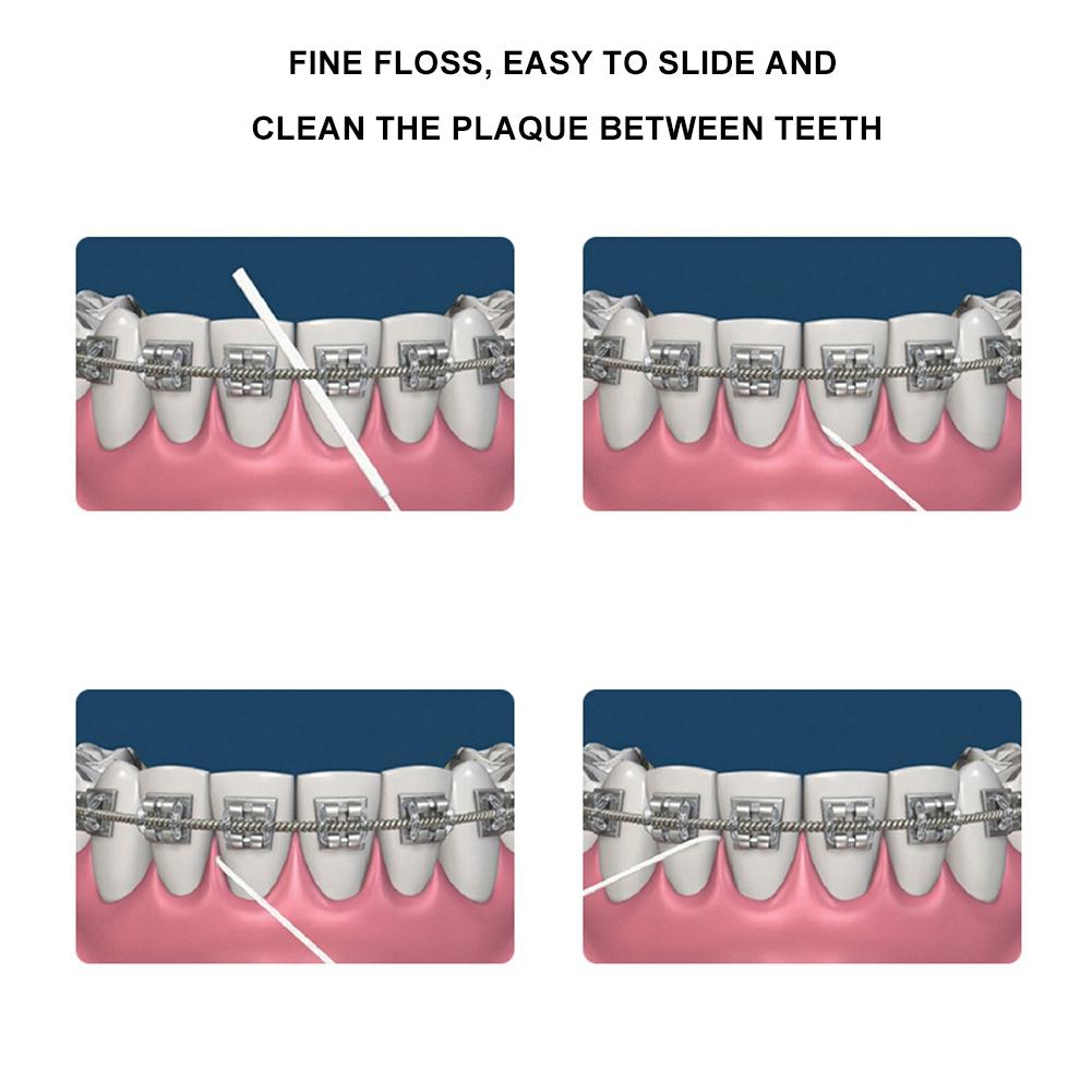 50m Dental Floss Bacteria Plaque Removal Tooth Cleaner Oral Hygiene Supplies