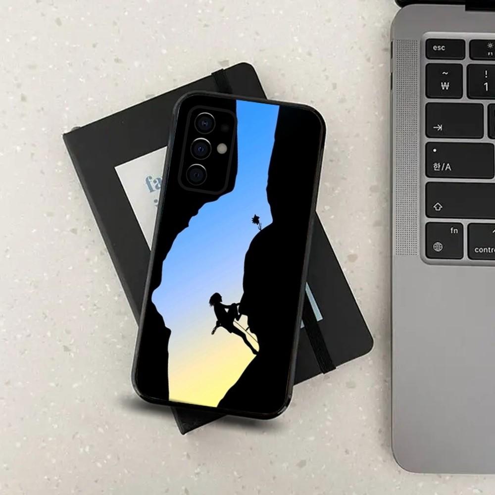 Rock Climbing Phone Case For Samsung S24,S21,S22,S23,S30,Ultra,S20,Plus,Fe,Lite,Note,10,9,5G Black Soft Cover