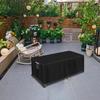 Rectangular Outdoor Patio Firepit Cover Windproof Table Cover Leak-Proof Protection Fire Pit Cover for All-Season Use