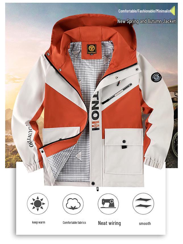 Men's Solid Color Hooded Parka: Casual Outdoor Autumn/Winter Jacket