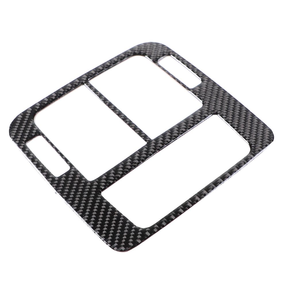 Soft Carbon Fibre For Porsche Taycan 2019-2026 Rear Air Conditioning Control Panel Outlet Vent Cover Sticker Accessories