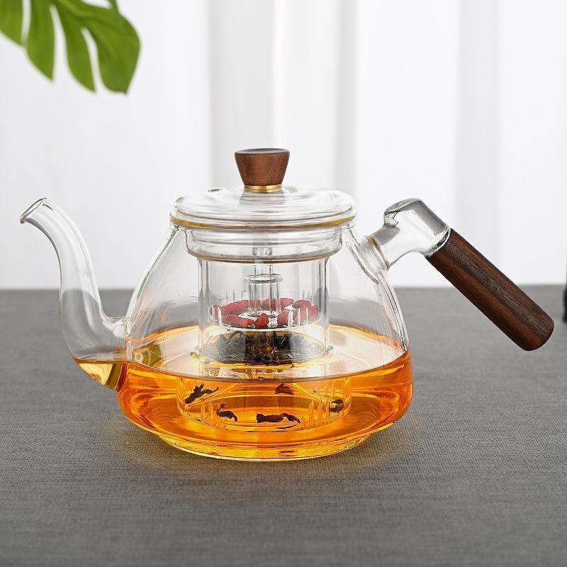 

Large Capacity Glass Teapot for Boiling and Steaming