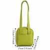 Candy Color Mini PU Single Shoulder Bag Squared Underarm Bag Casual Toast Crossbody Bag  Office