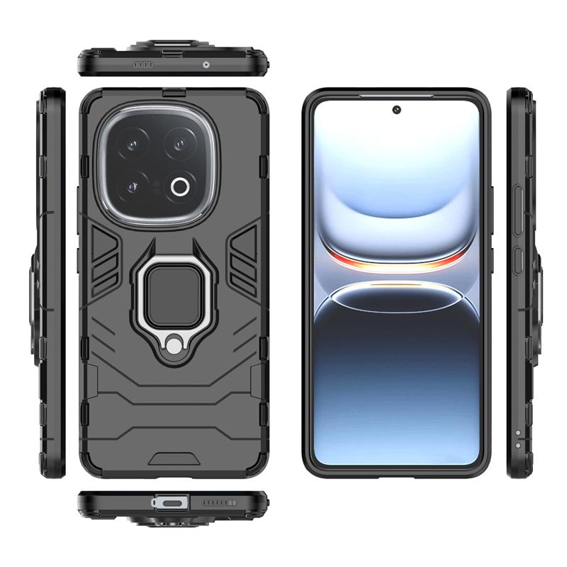 For Vivo iQOO 13 Case Anti-knock Armor Magnetic Suction Stand Full Edge Back Cover Vivo iQOO 13 Case For Vivo iQOO 13 6.82 inch