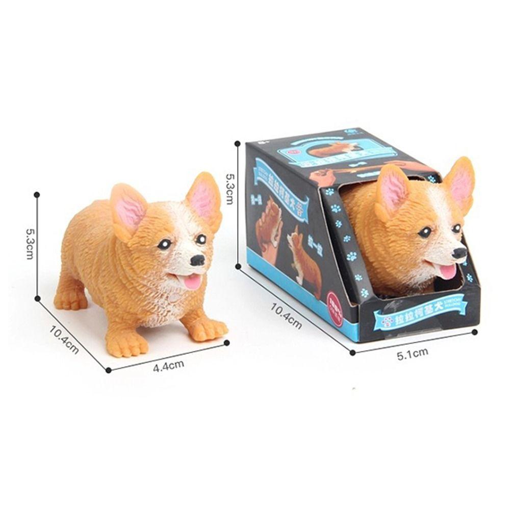 Slow Rebound Pulling Toys Fidget Corgi Dog Modeling New Squeeze Toys Desktop Decoration