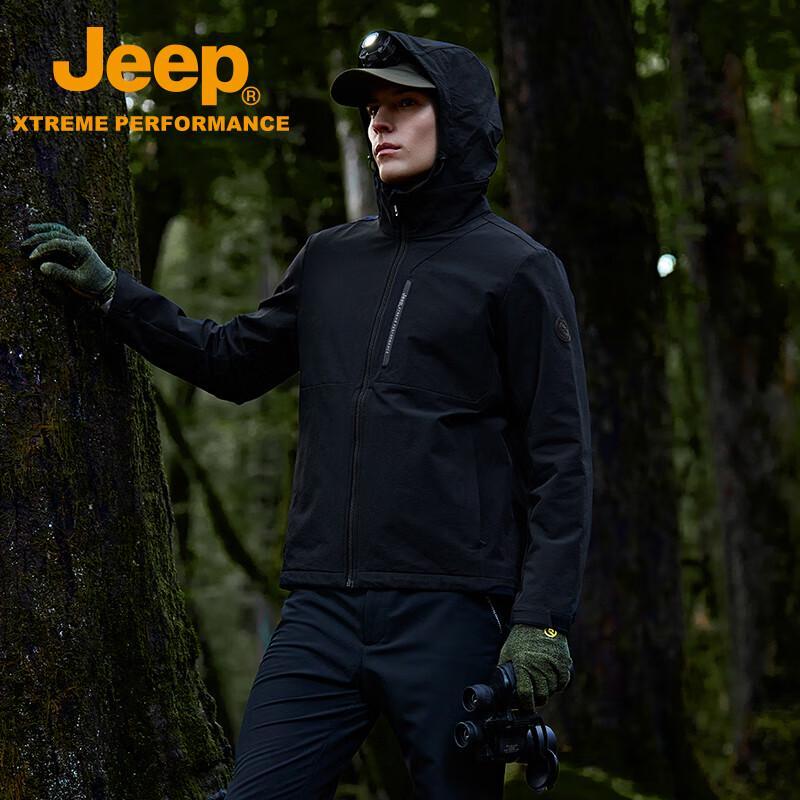 Jeep Men's Waterproof Windproof Softshell Jacket