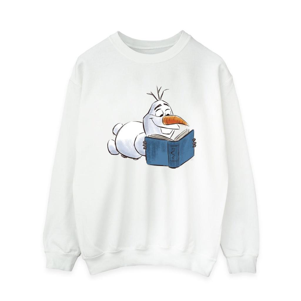 Disney Frozen Olaf Reading Sweatshirt for kvinner/damer