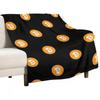 Bitcoin BTC Classic Cryptocurrency Logo Throw Blanket Foldable Soft Warm Blanket for Outdoor Use