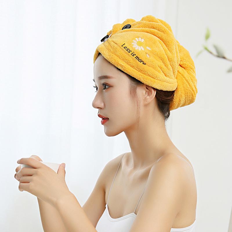 Premium Coral Fleece Quick-Dry Hair Towel Cap - Super Absorbent & Thickened for Women