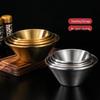 ZISIZ Double-Layer Golden V-shaped Serving Bowls