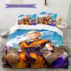Dragon Ball Krillin Muster Bettwäsche Heimdekoration Geburtstagsgeschenk (1 Bettbezug + 2 Kissenbezüge, ohne Füllung)