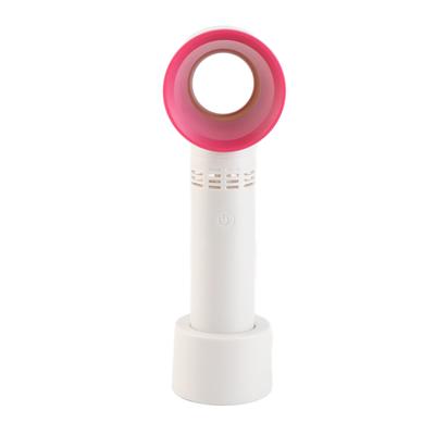 El Tipi Bıçaqsız Fan USB Şarj Edilebilir 2000mAh Soğutma Güvenli Kirpik Kurutucu Fan Salon İçin Beyaz