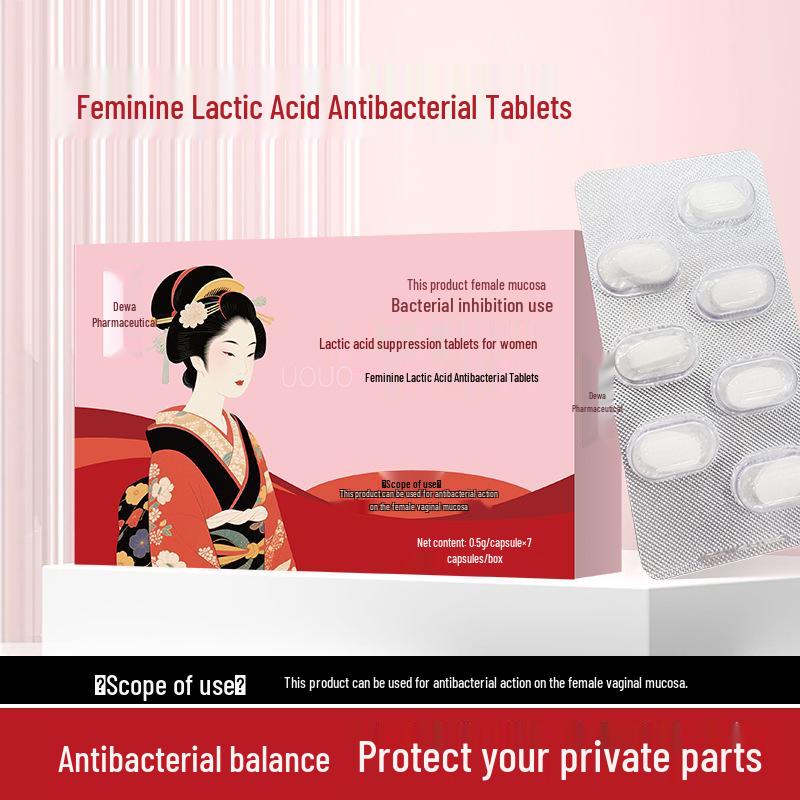 Dewa Pharmaceutical Feminine Milchsäure-Antibiotika-Tabletten zur Linderung von Juckreiz und Geruch - Sanfte Vaginalpflege