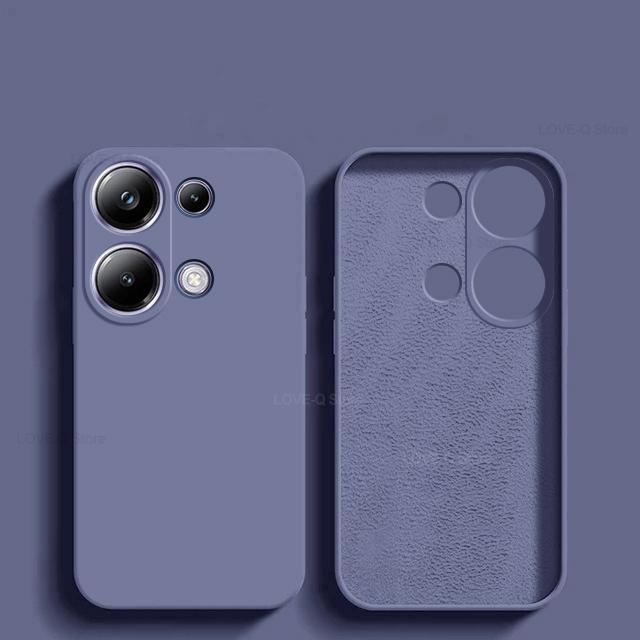 

Для Poco M6 PocoM6 Pro Чехол Жидкий Силиконовый Защитный Чехол для Объектива Камеры Чехлы для Телефонов Для Xiaomi Poco M6 M 6 Pro M6Pro PocoM6 Pro Мягкий Чехол Poco M6 Pro 4G серый