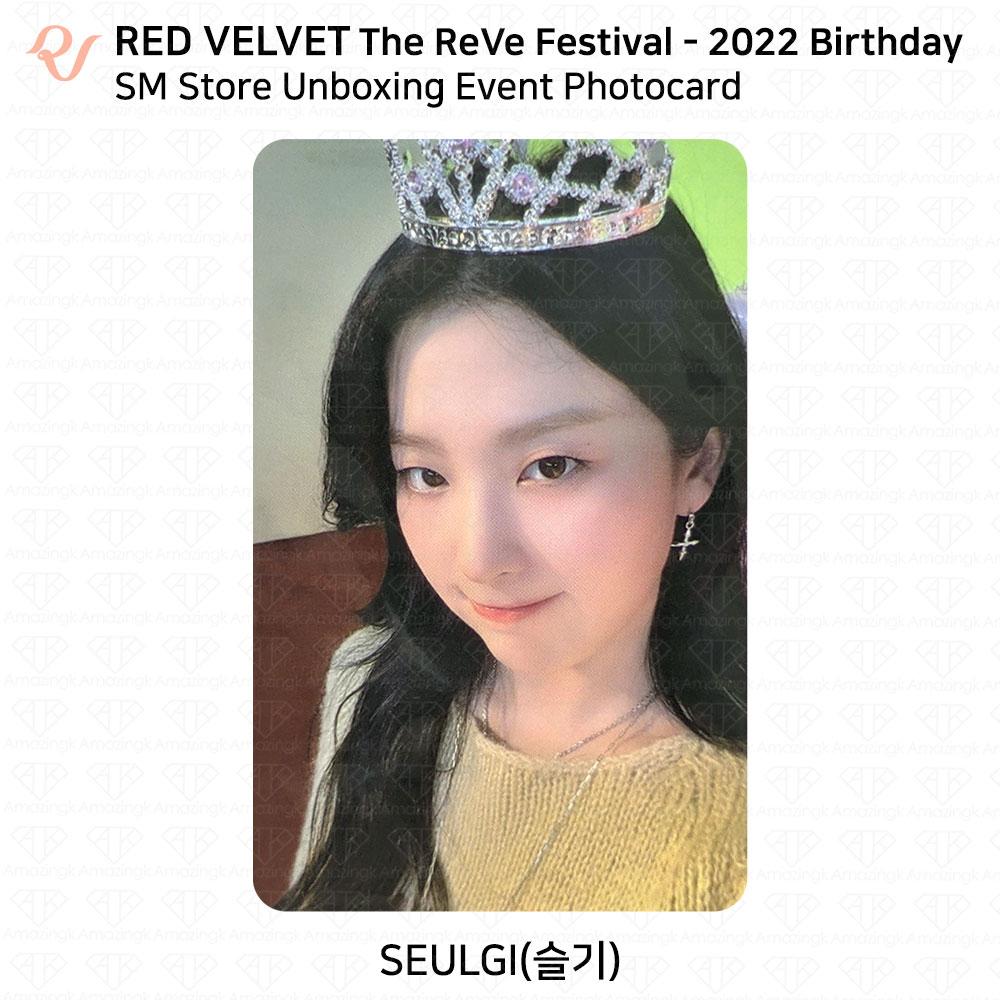 Red Velvet Carte photo d'anniversaire du Reve Festival 2022 POB KT4 AM MS MP SM SW KPOP