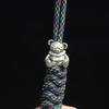 Cute Sitting Bear Brass Knife Bead EDC DIY Paracord Woven Bracelet Lanyard Pendants Accessories Outdoor Tool Hangings Trinkets