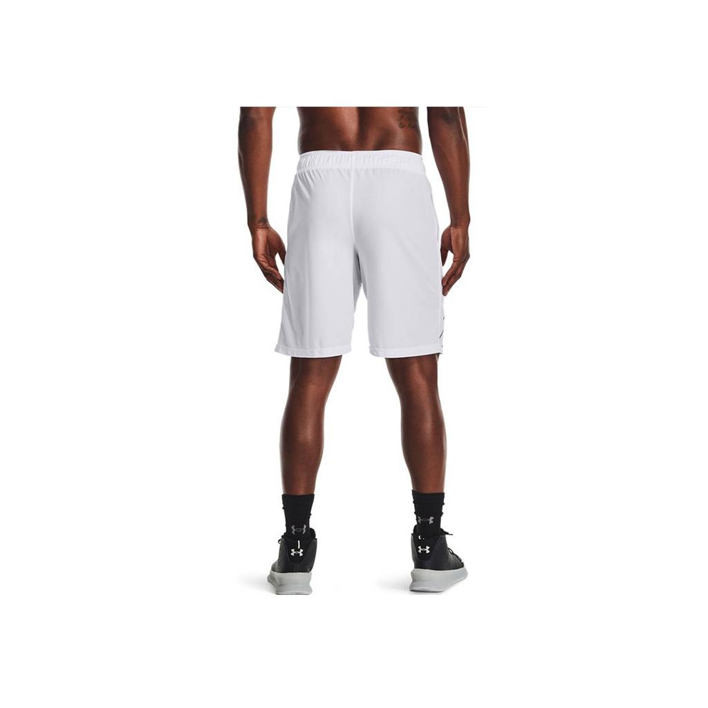 Under Armour 10 Inch Loose Fit Basketball Shorts Men Shorts White 1361905-100