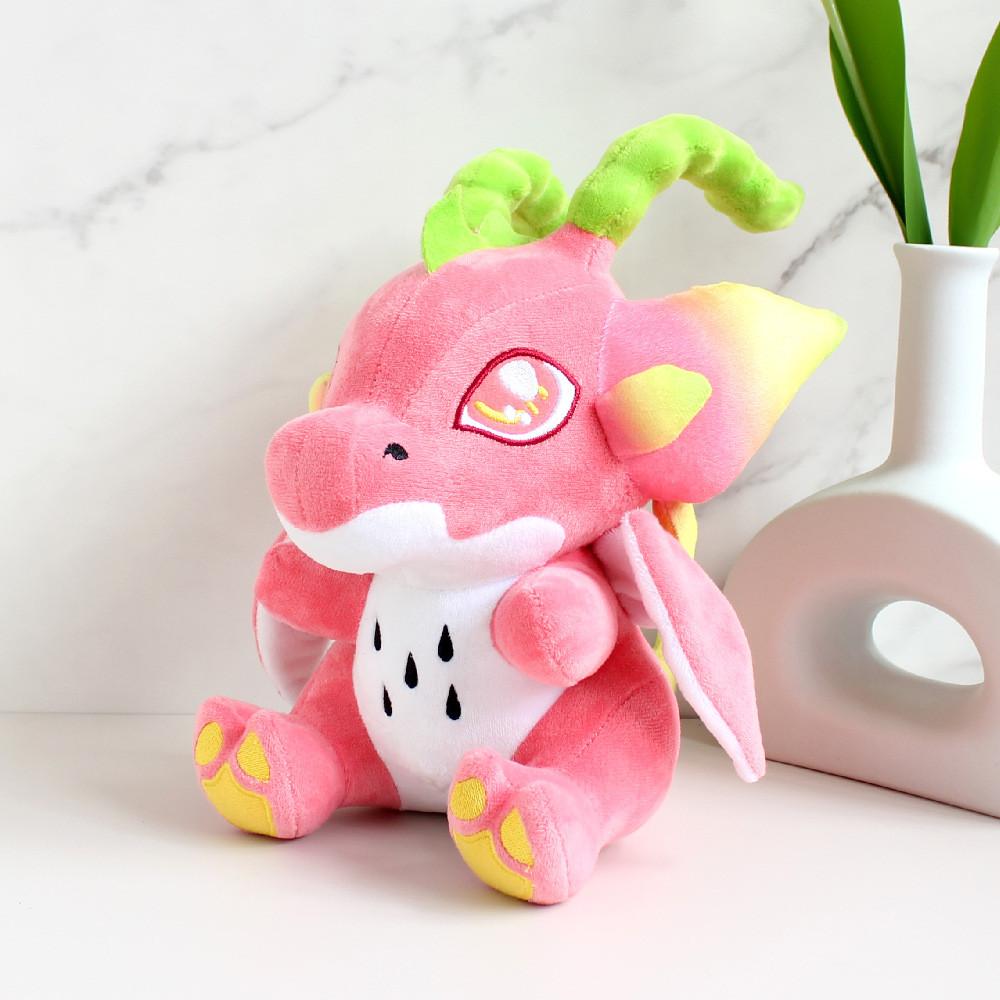 Fruit Macaroon Dragon Plush Toys Dinosaur Stuffed Doll Decoration Gift 20cm