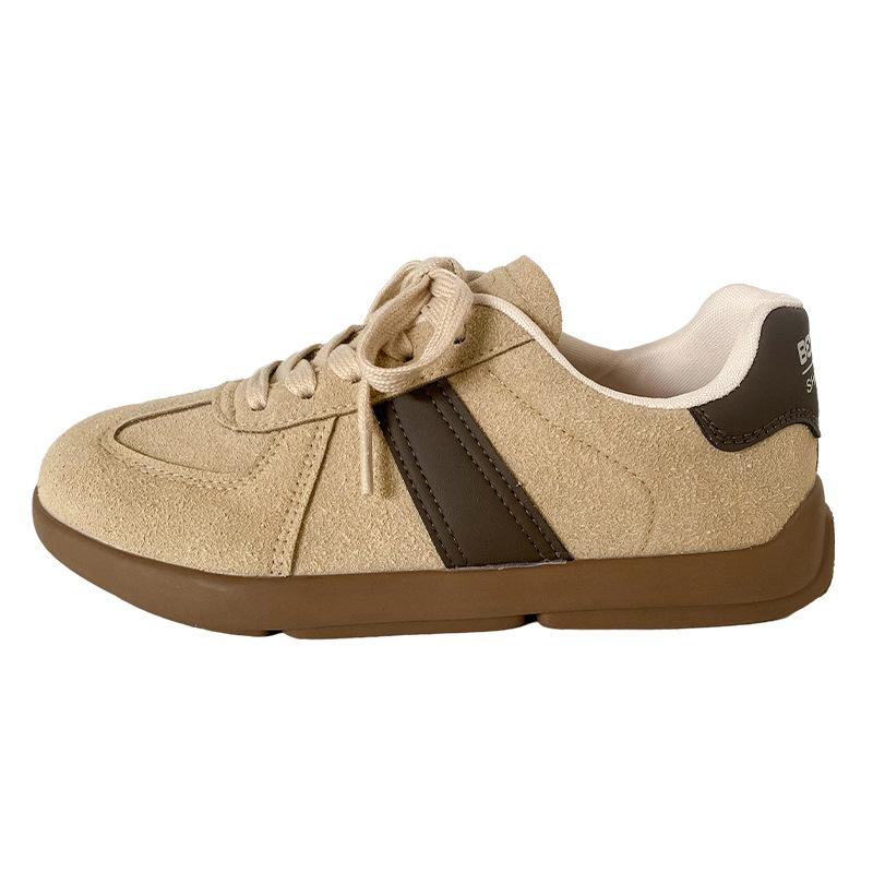 

LZ6017 latex insole/lightweight mango head board shoes women s shoes 2024 autumn new popular Dexun casual shoes 35 хаки