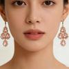 Pair of Drop Earrings in Vibrant Color Dangle Styles Alloy for Sensitive Skin