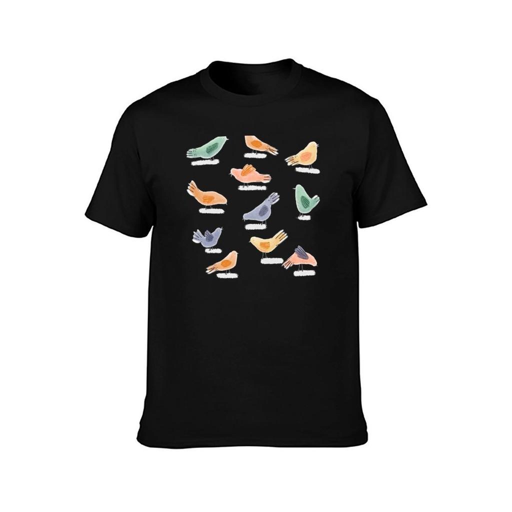 Pigeon Party Bird Friends TShirt Sports Casual Breathable Tee Shirt