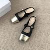 Fashion Casual Woman Shoe Slip-on Round Toe Female Footwear Summer Slip On New Retro Dress Mary Janes Flat Slipper Slides Retro Woman Sh