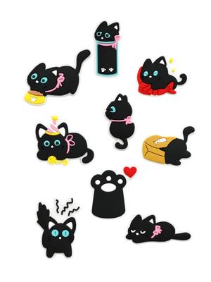 Jibbitz Kittens Cat Animal Jibbitz 9 Pcs Accessories Crocs Decoration