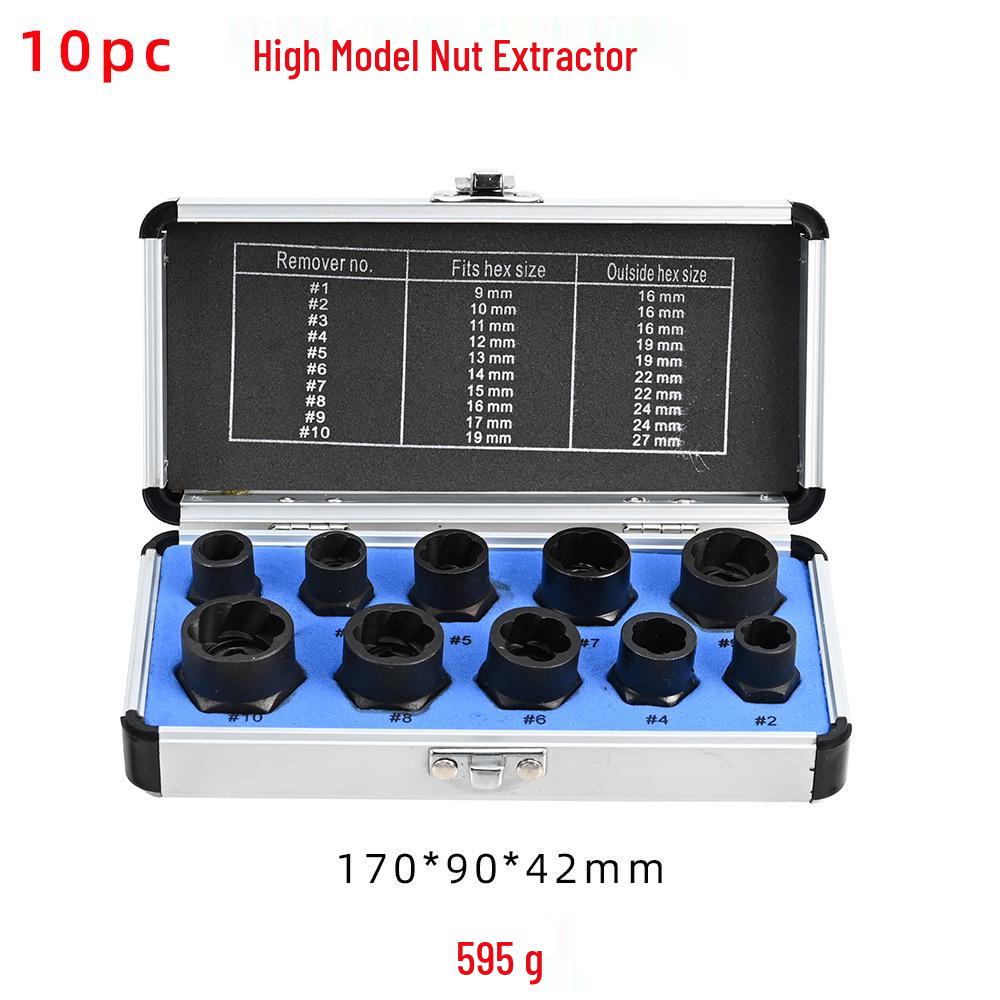 23-Piece Nut and Bolt Extractor Set for Stripped and Broken Heads