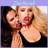 Halloween Vampire Necklace Spooky Gothic Style Plastic Geometric Blood Necklace