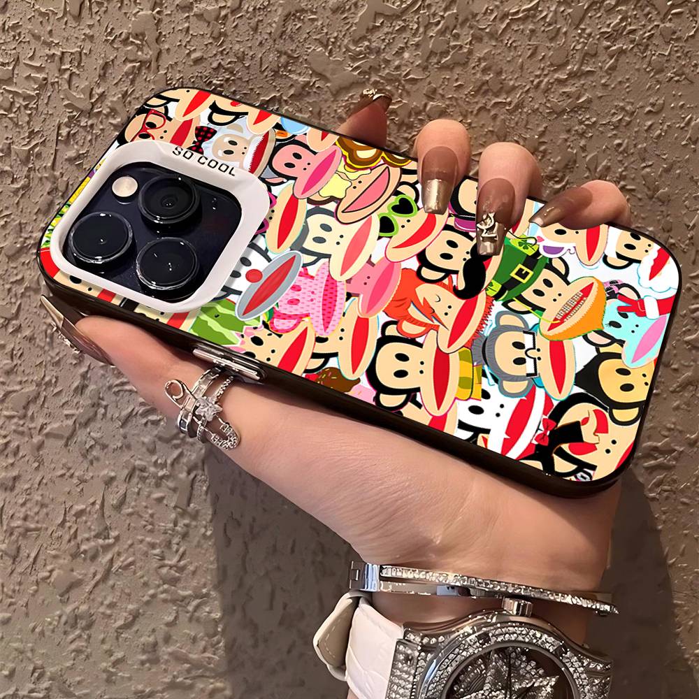 Classic P-Paul F-Frank Logo Phone Cases For IPhone 17 16 15 14 13 12 11 Plus Pro Max Pro Color Matte Cover